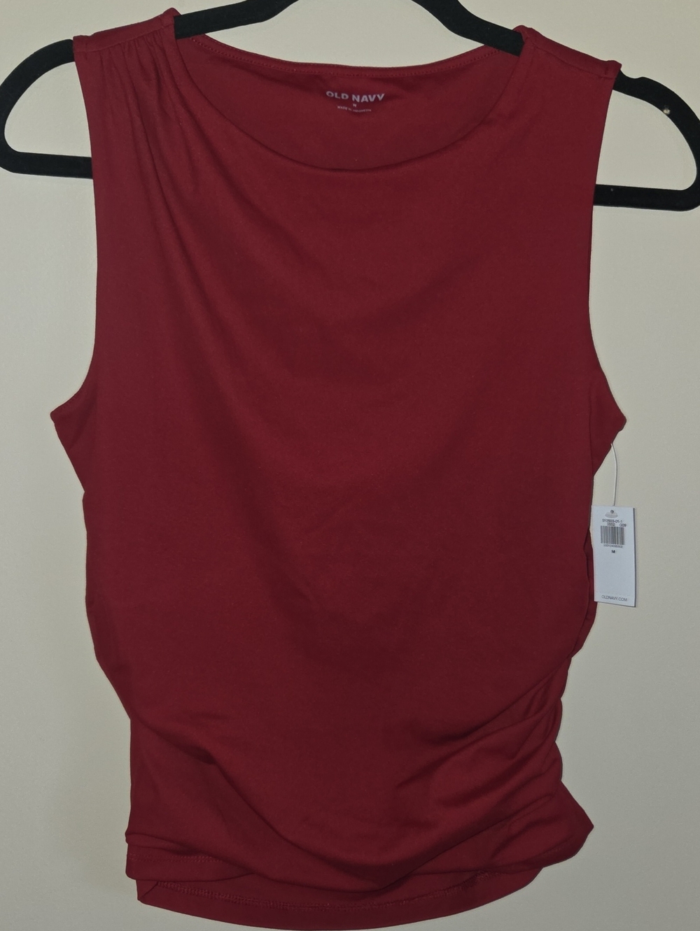 Old Navy Women's Deep Red Double Lined Sleeveless Tank